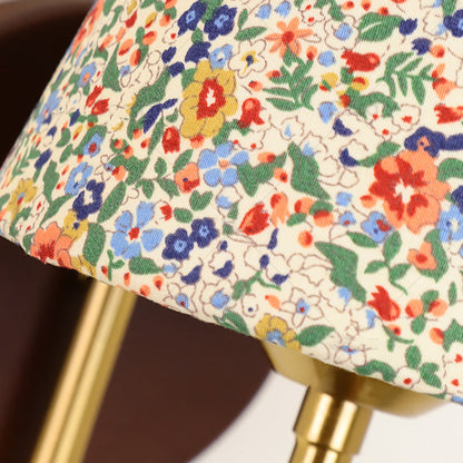 Flower PVC Fabric Lampshade 1- Light Wall Sconce Lamp