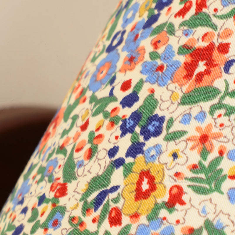Flower PVC Fabric Lampshade 1- Light Wall Sconce Lamp