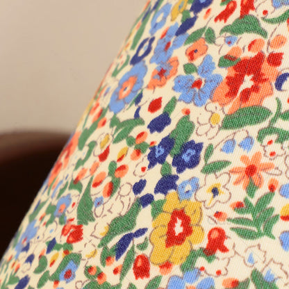 Flower PVC Fabric Lampshade 1- Light Wall Sconce Lamp