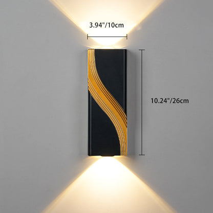 Simplicity Rectangle Cube Aluminum LED Wall Sconce Lamp