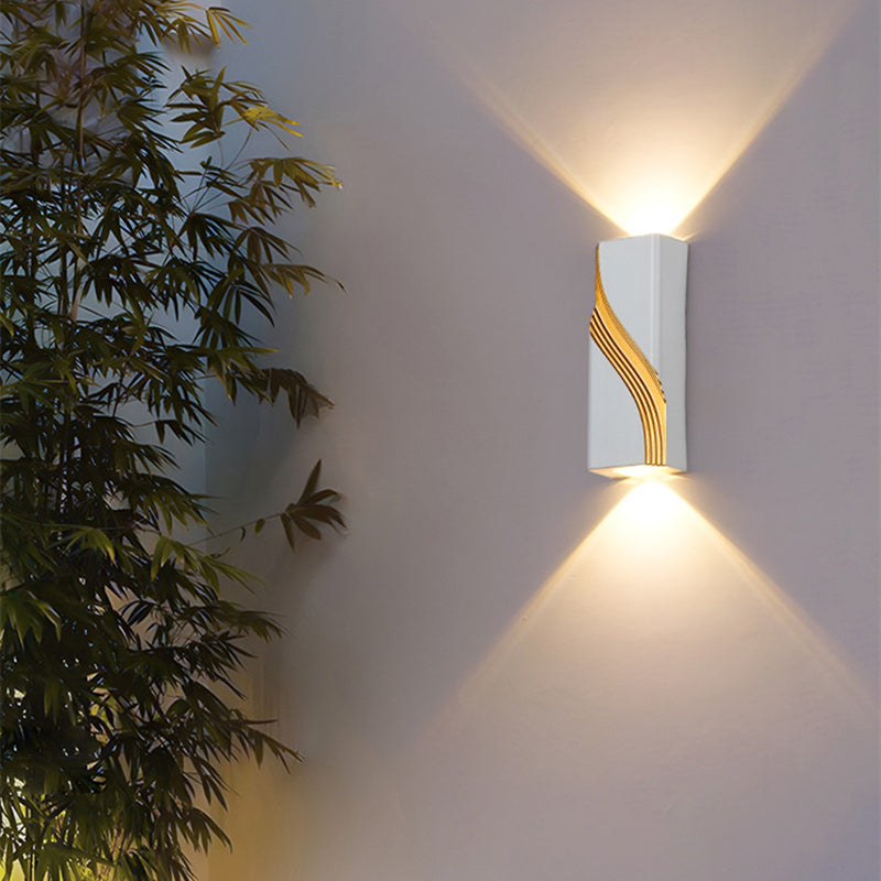 Simplicity Rectangle Cube Aluminum LED Wall Sconce Lamp