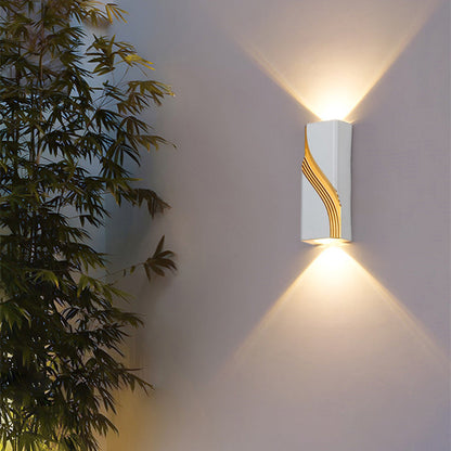 Simplicity Rectangle Cube Aluminum LED Wall Sconce Lamp