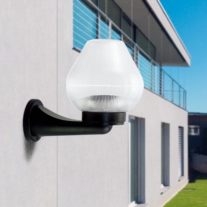 Polystyrene PC Oval Waterproof 1 - Light Wall Sconce Lamp