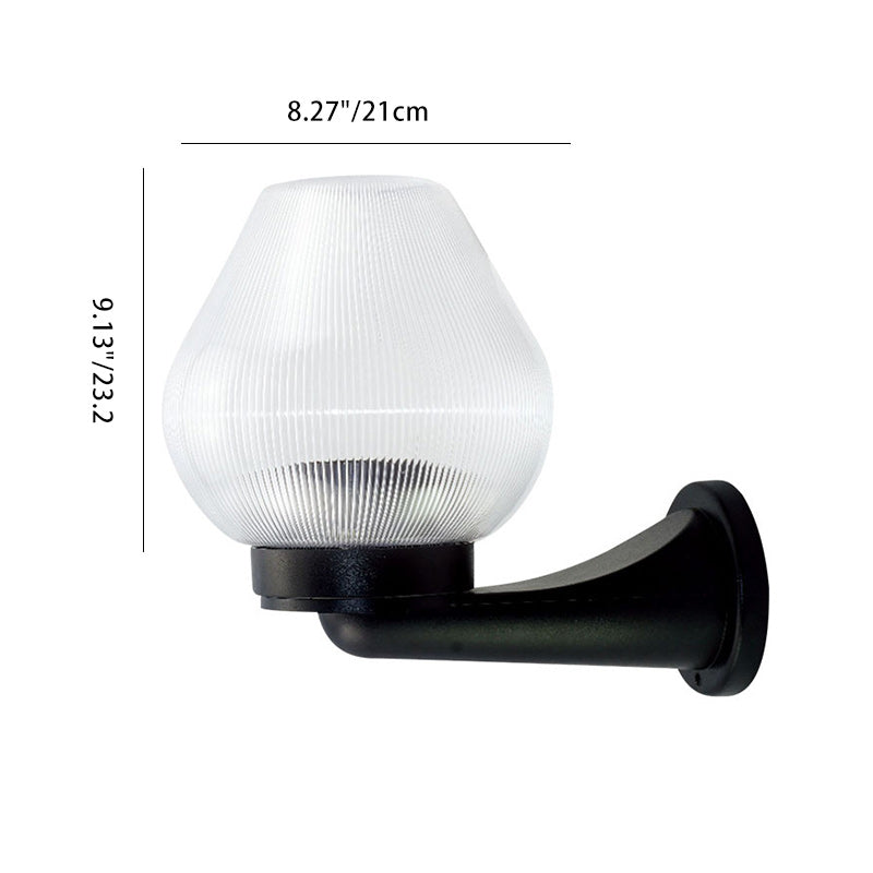 Polystyrene PC Oval Waterproof 1 - Light Wall Sconce Lamp