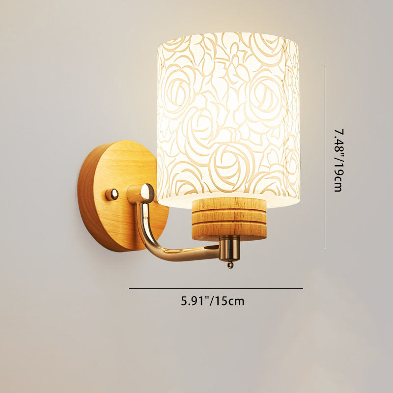 Simplicity Solid Wood 1/2 - Light Wall Sconce Lamp