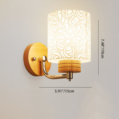 Simplicity Solid Wood 1/2 - Light Wall Sconce Lamp