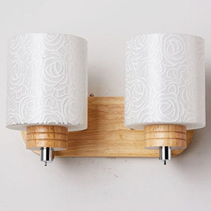 Simplicity Solid Wood 1/2 - Light Wall Sconce Lamp