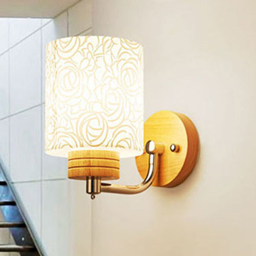 Simplicity Solid Wood 1/2 - Light Wall Sconce Lamp