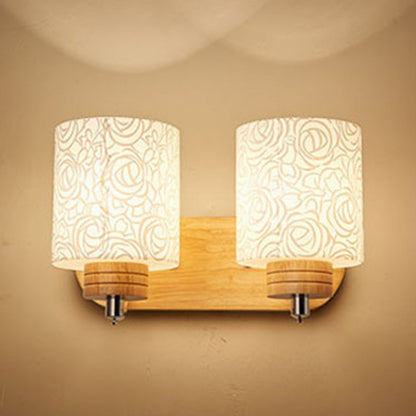 Simplicity Solid Wood 1/2 - Light Wall Sconce Lamp