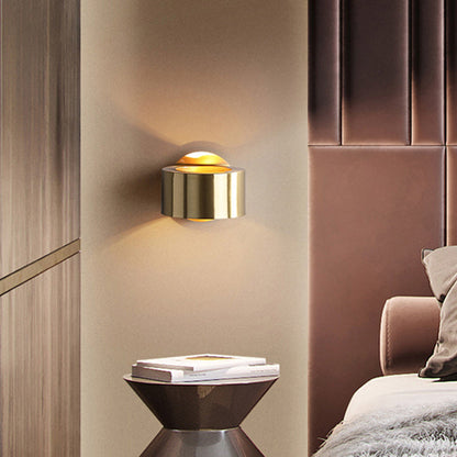 Round Full Copper Hardware 1 - Light Wall Sconce Lamp