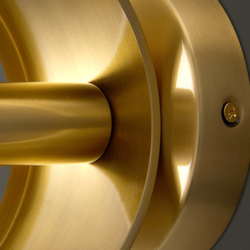 Round Full Copper Hardware 1 - Light Wall Sconce Lamp