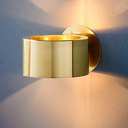 Round Full Copper Hardware 1 - Light Wall Sconce Lamp