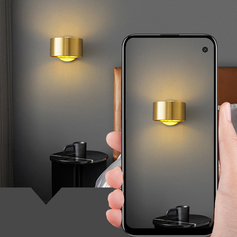 Round Full Copper Hardware 1 - Light Wall Sconce Lamp
