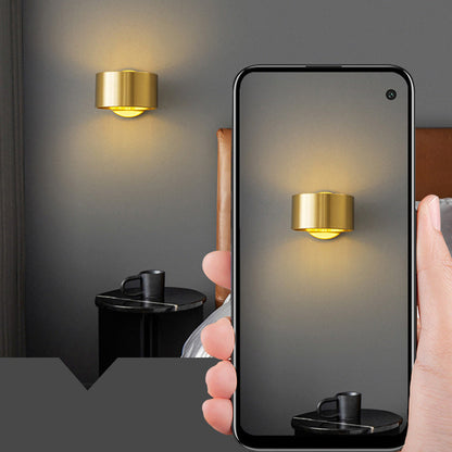Round Full Copper Hardware 1 - Light Wall Sconce Lamp