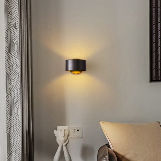Round Full Copper Hardware 1 - Light Wall Sconce Lamp