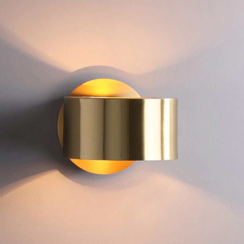 Round Full Copper Hardware 1 - Light Wall Sconce Lamp