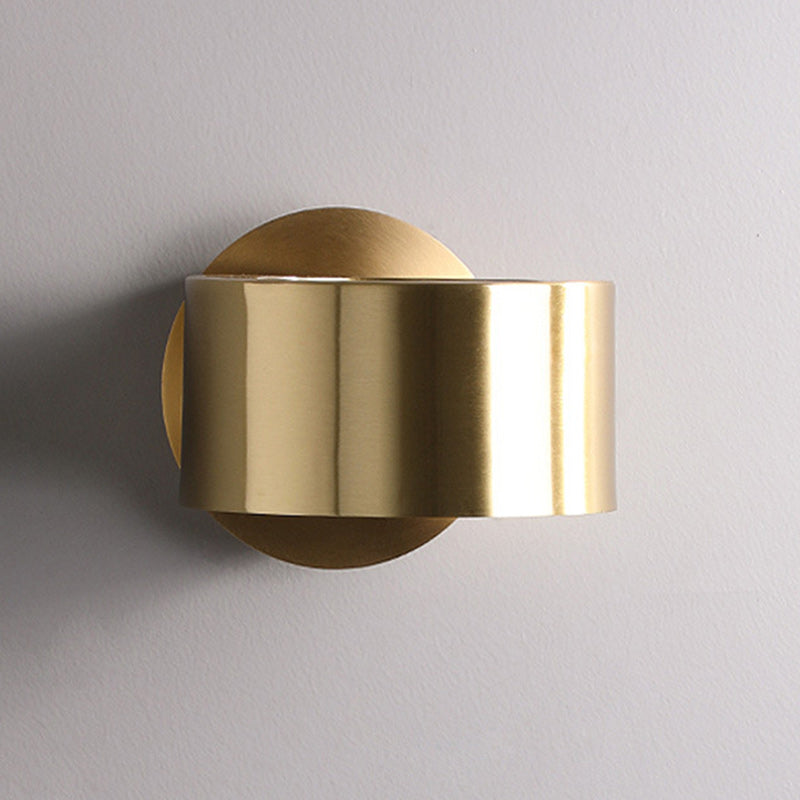 Round Full Copper Hardware 1 - Light Wall Sconce Lamp