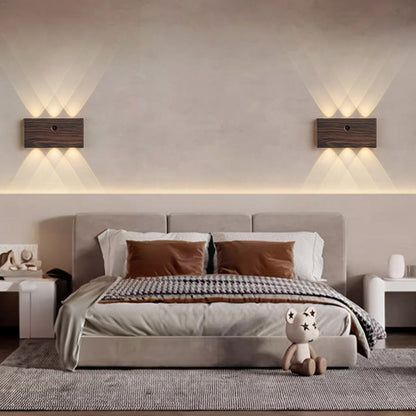 Human Sensing Rectangle Full Aluminum LED Wall Sconce Lamp