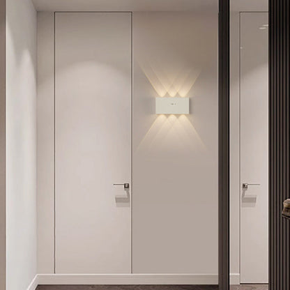 Human Sensing Rectangle Full Aluminum LED Wall Sconce Lamp