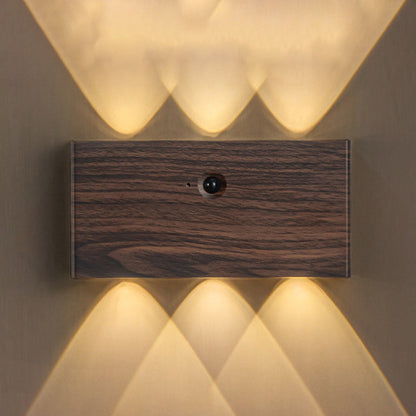Human Sensing Rectangle Full Aluminum LED Wall Sconce Lamp