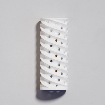 Cylinder Ceramics Lampshade Waterproof LED Wall Sconce Lamp