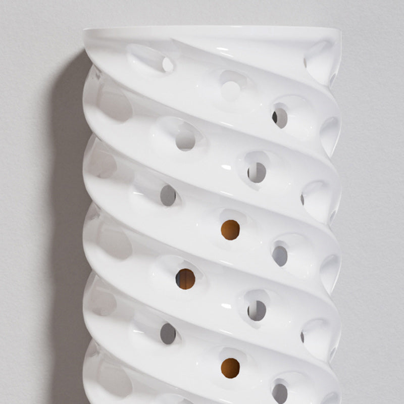 Cylinder Ceramics Lampshade Waterproof LED Wall Sconce Lamp