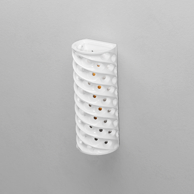 Cylinder Ceramics Lampshade Waterproof LED Wall Sconce Lamp