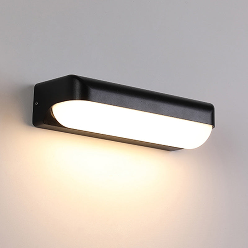 Deco Waterproof Cylinder Aluminum PC LED Wall Sconce Lamp