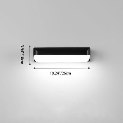 Deco Waterproof Cylinder Aluminum PC LED Wall Sconce Lamp