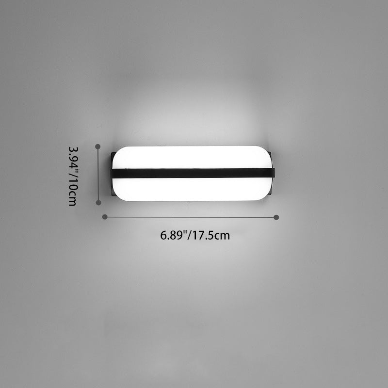 Deco Waterproof Cylinder Aluminum PC LED Wall Sconce Lamp