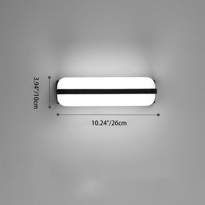 Deco Waterproof Cylinder Aluminum PC LED Wall Sconce Lamp