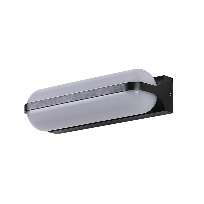 Deco Waterproof Cylinder Aluminum PC LED Wall Sconce Lamp