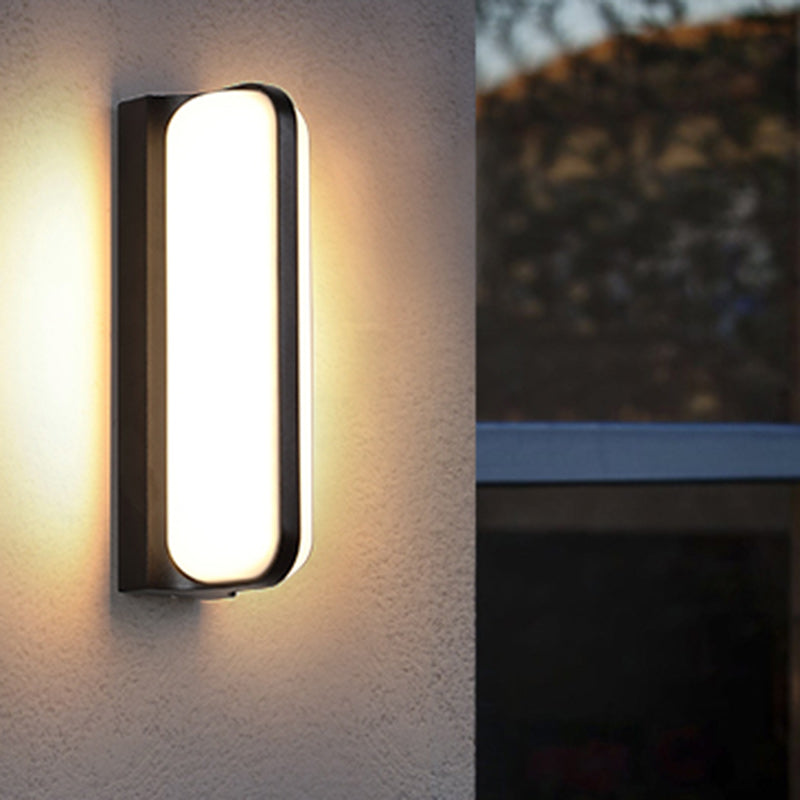 Deco Waterproof Cylinder Aluminum PC LED Wall Sconce Lamp