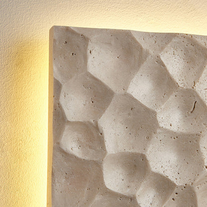 Deco Yellow Travertine Waterproof LED Wall Sconce Lamp