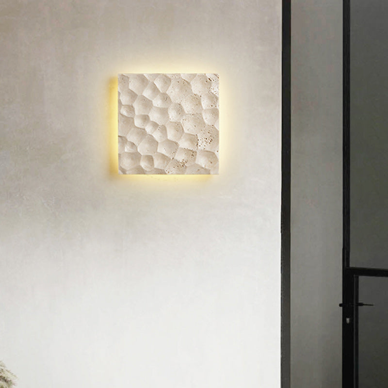 Deco Yellow Travertine Waterproof LED Wall Sconce Lamp