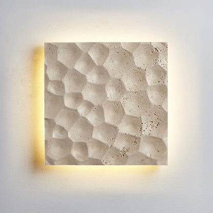 Deco Yellow Travertine Waterproof LED Wall Sconce Lamp