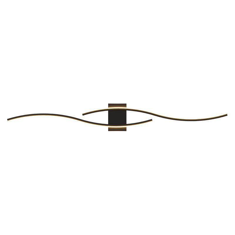 Minimalist Long Curve Iron Acrylic LED Wall Sconce Lamp