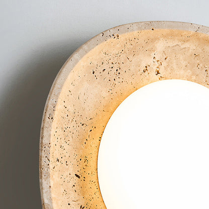 Japanese Travertine Rotational Molding LED Wall Sconce Lamp