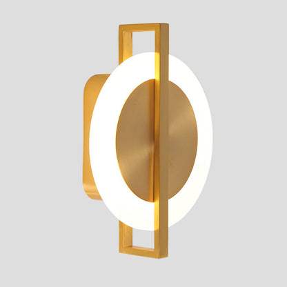 Simplicity Copper Acrylic Lampshade LED Wall Sconce Lamp