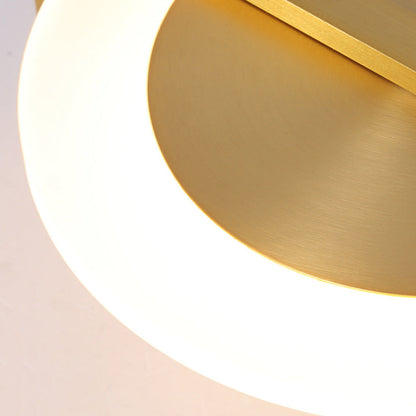 Simplicity Copper Acrylic Lampshade LED Wall Sconce Lamp