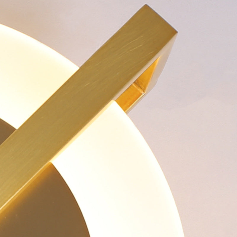 Simplicity Copper Acrylic Lampshade LED Wall Sconce Lamp