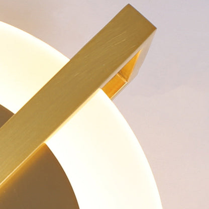 Simplicity Copper Acrylic Lampshade LED Wall Sconce Lamp