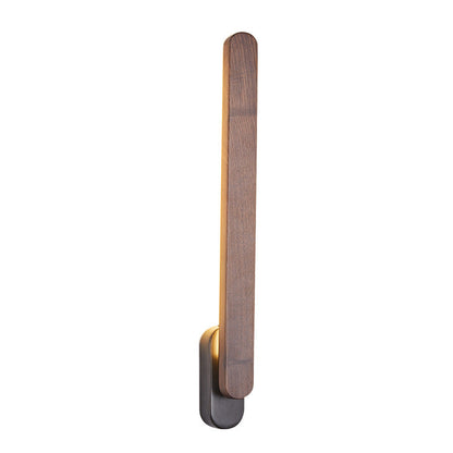 Retro Long Strip Black Walnut Copper LED Wall Sconce Lamp