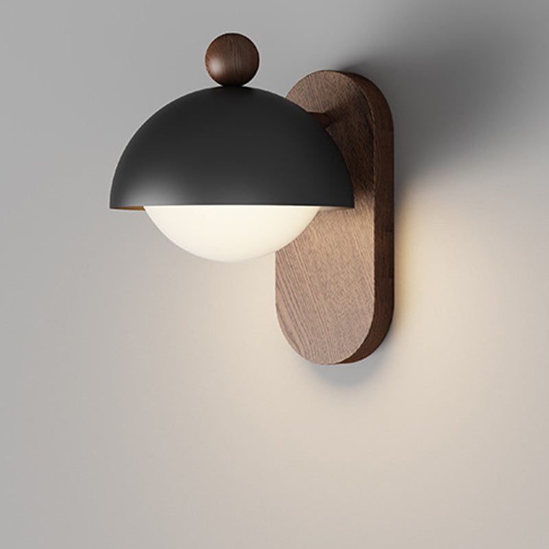 Round Acrylic Lampshade Iron 1 - Light Wall Sconce Lamp