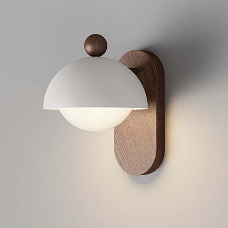Round Acrylic Lampshade Iron 1 - Light Wall Sconce Lamp