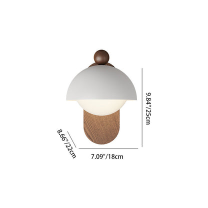 Round Acrylic Lampshade Iron 1 - Light Wall Sconce Lamp