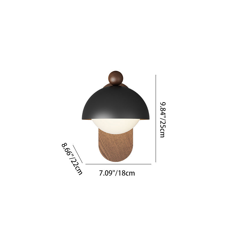 Round Acrylic Lampshade Iron 1 - Light Wall Sconce Lamp