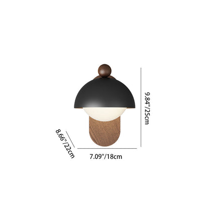 Round Acrylic Lampshade Iron 1 - Light Wall Sconce Lamp