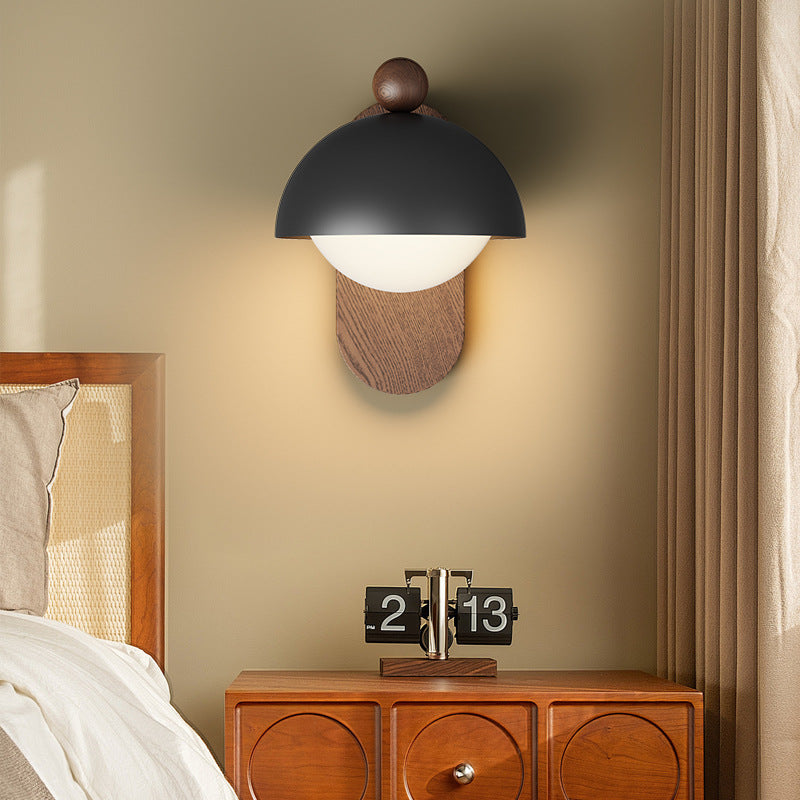 Round Acrylic Lampshade Iron 1 - Light Wall Sconce Lamp
