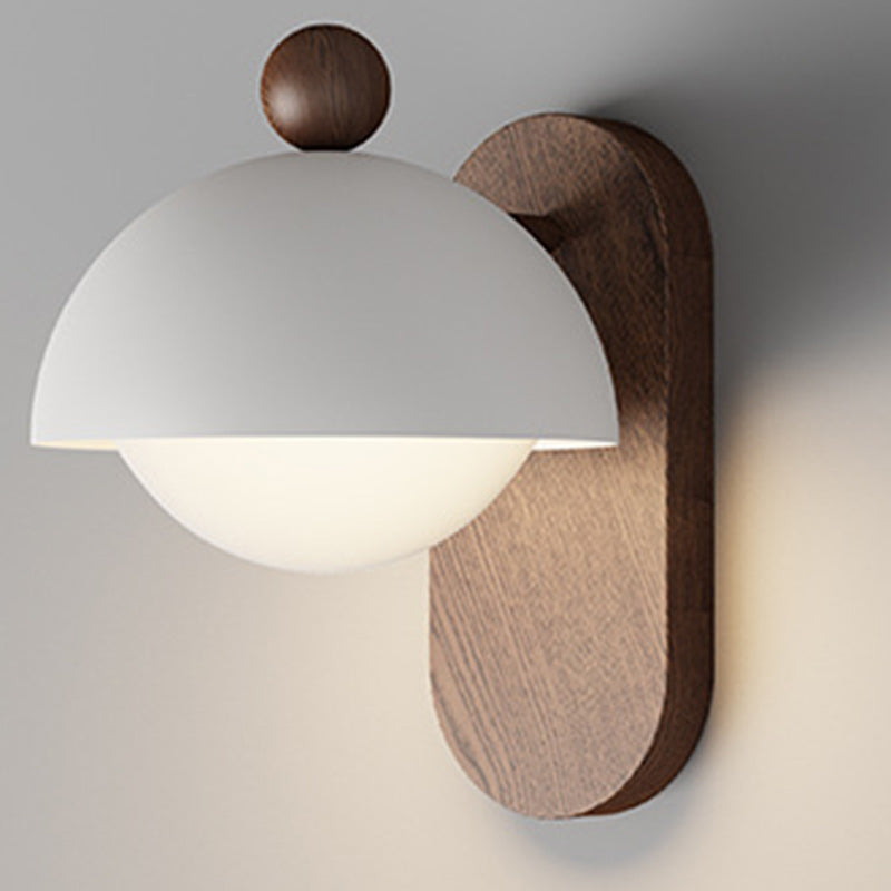 Round Acrylic Lampshade Iron 1 - Light Wall Sconce Lamp